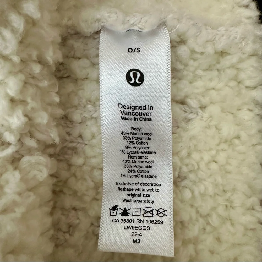 Lululemon Ombré knit textured Beanie Bone/White Opal - Picture 7 of 10
